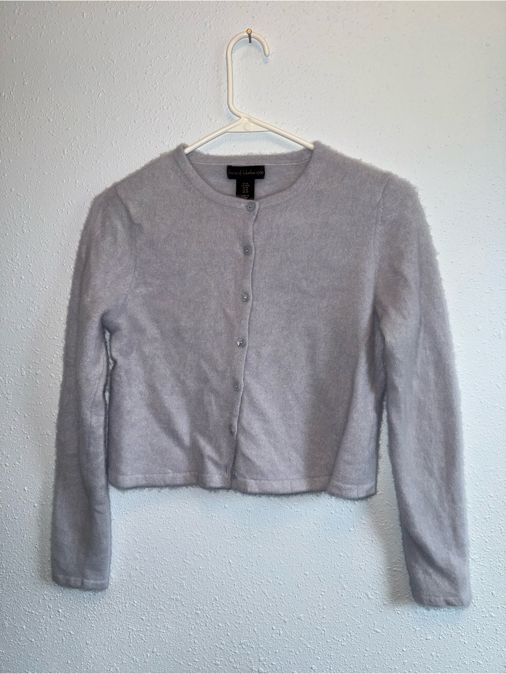 House of Harlow 1960 Light Blue Cashmere Button-Up Cardigan
